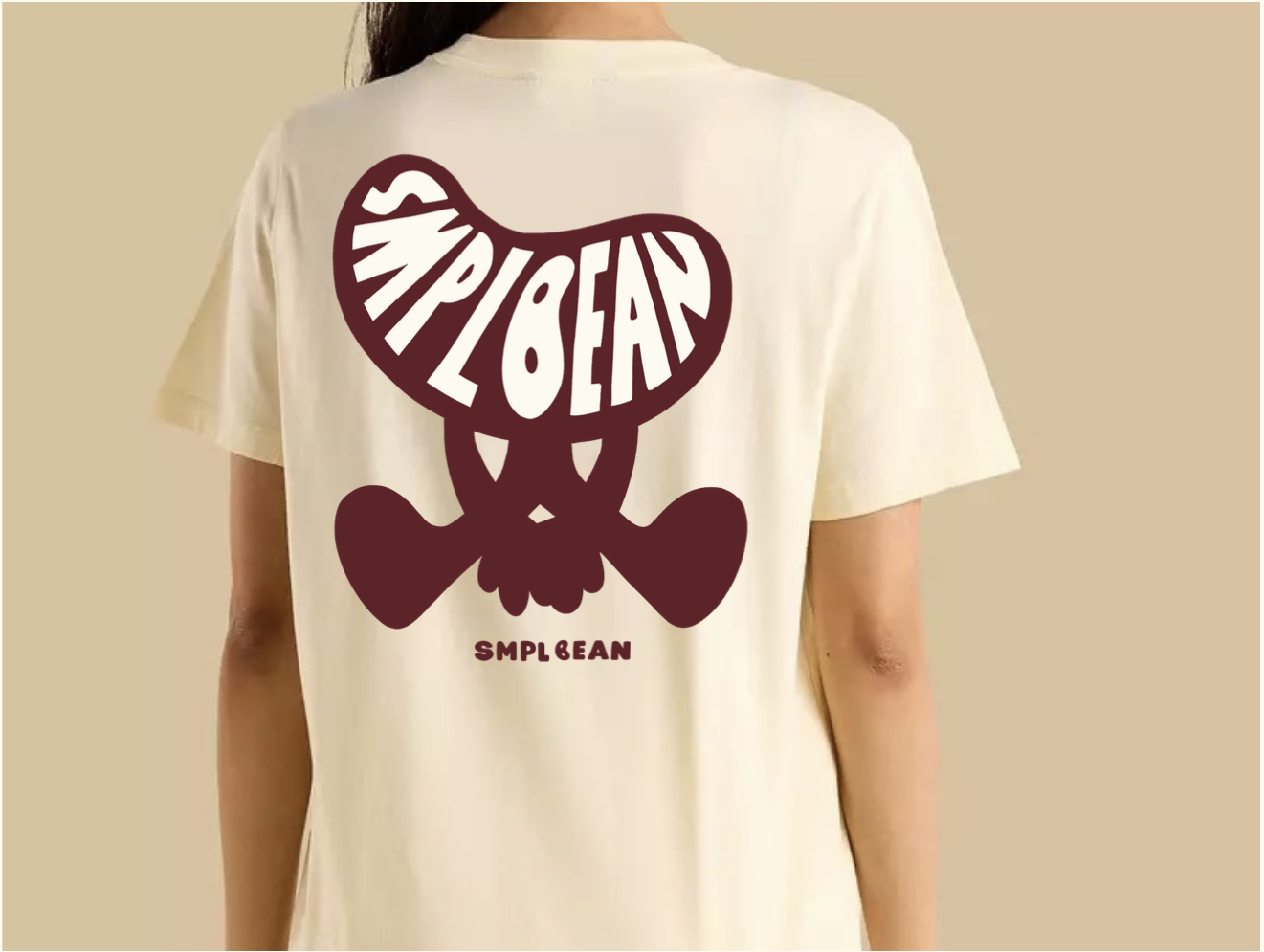 SMPL BEAN heavyweight tee, back print